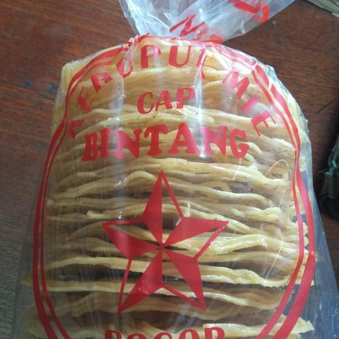 krupuk mie Bogor cap bintang ( besar , mentah)