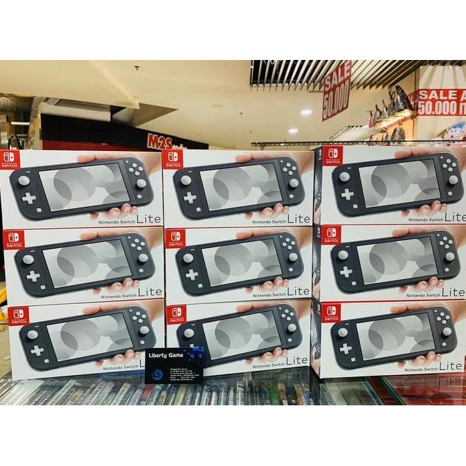 Nintendo Switch Lite Gray Konsol Game Portabel