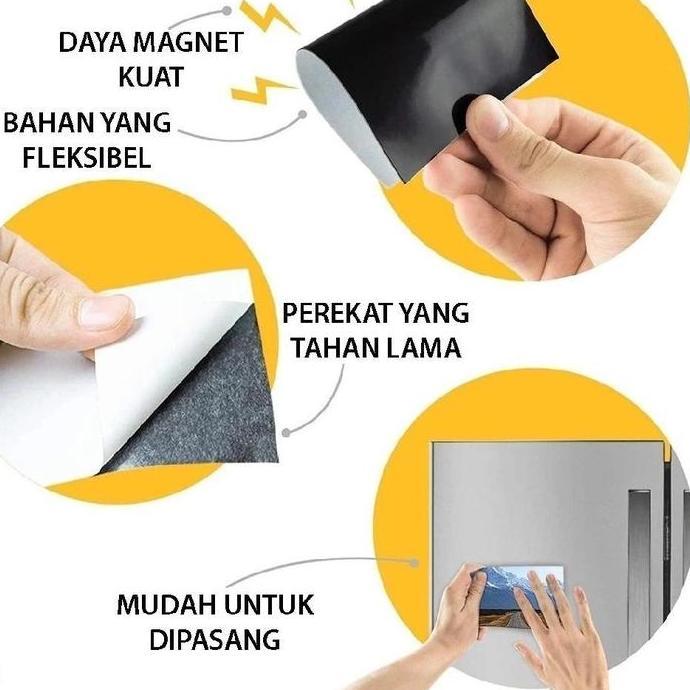 New- Magnet Lembaran Magnit Lembaran Magnet sheet Magnet fleksibel Tebal 0,5mm termurah
