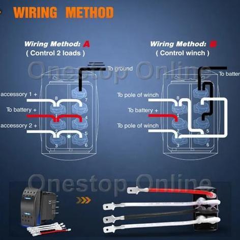 ARB Switch Polos On-Off-On Non Momentary
