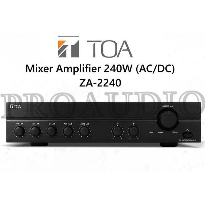 MIXER AMPLIFIER TOA POWER ZA-2240 ZA2240 ZA 2240 POWER AMPLI ORIGINAL