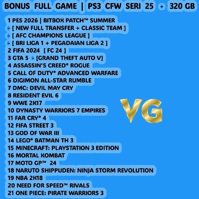 SONY PS3 | SONY PS3 SLIM SERI 25 | SONY PS 3 SLIM SERI 25 | PS3 SLIM SERI 25 CFW | PS 3 SLIM SERI 25