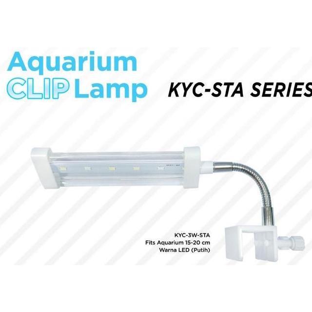 LAMPU JEPIT YAMANO/KIYOSAKI LAMPU AQUARIUM 3 WATT WARNA BIRU PUTIH LAMPU LED AQUARIUM LAMPU AQUASCAP