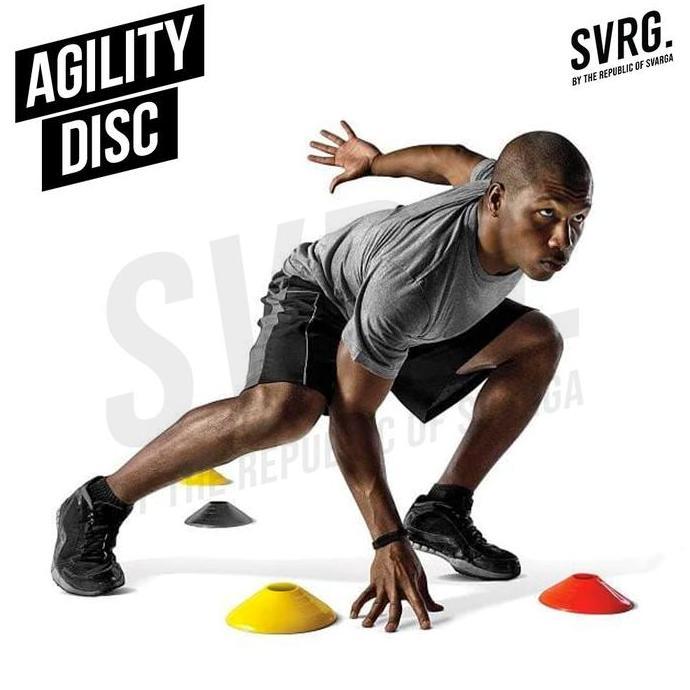 Svarga Agility Disc - Cone Mangkok Speed Marker Set - Sepak Bola Kualitas Terbaik Harga Termurah