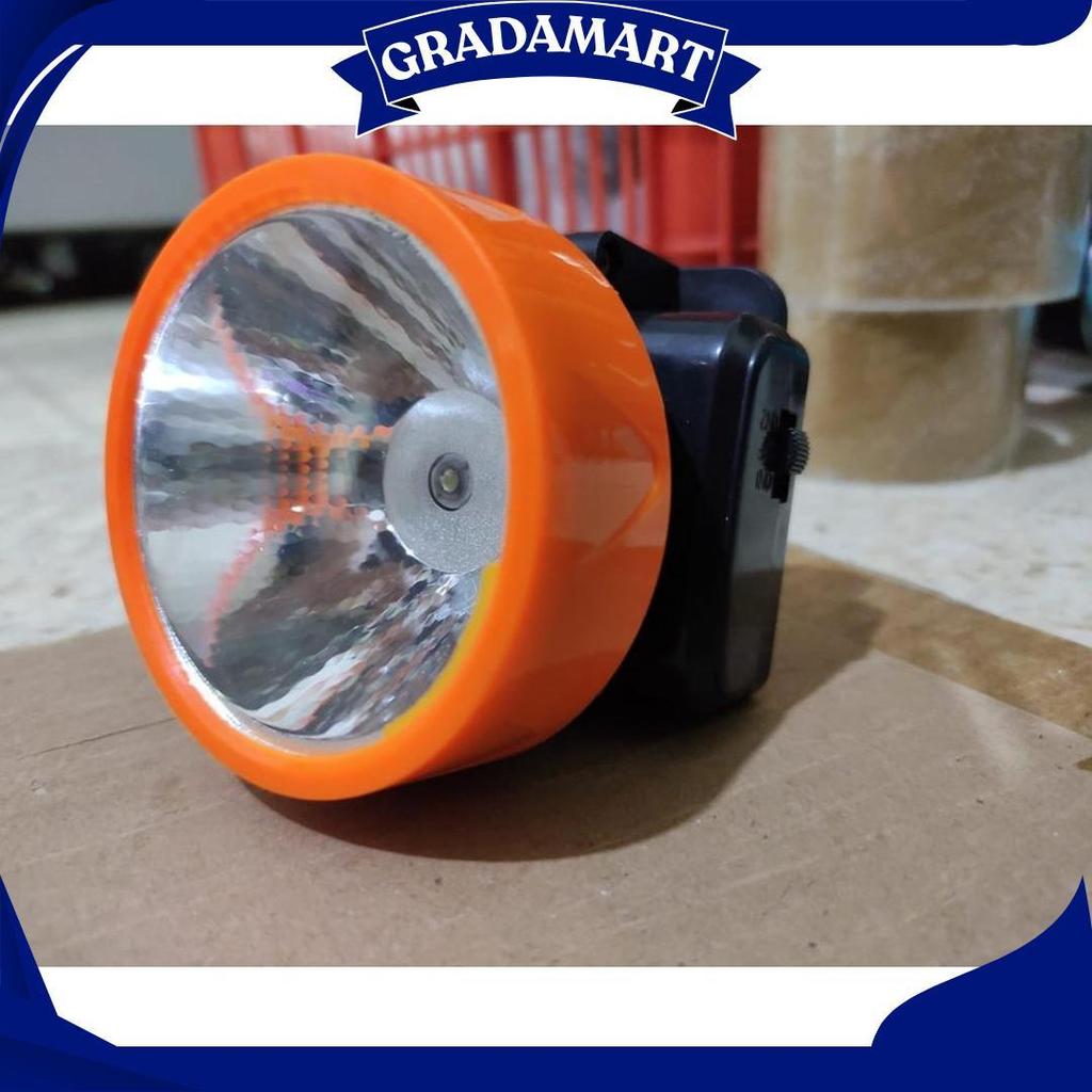 Senter Kepala / Lampu Kepala Headlamp Cahaya Putih Kuning Ori