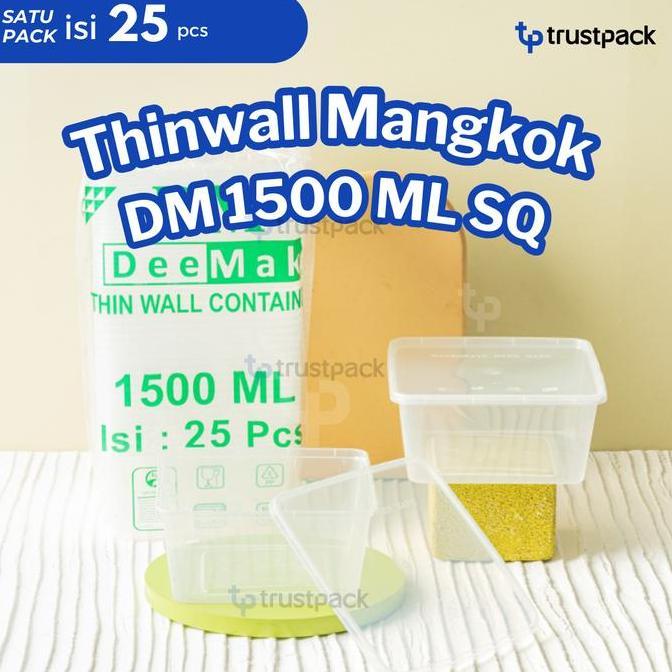 Kotak Makan Plastik 1500 Ml Tempat Box Nasi Microwave Thinwall Food Co