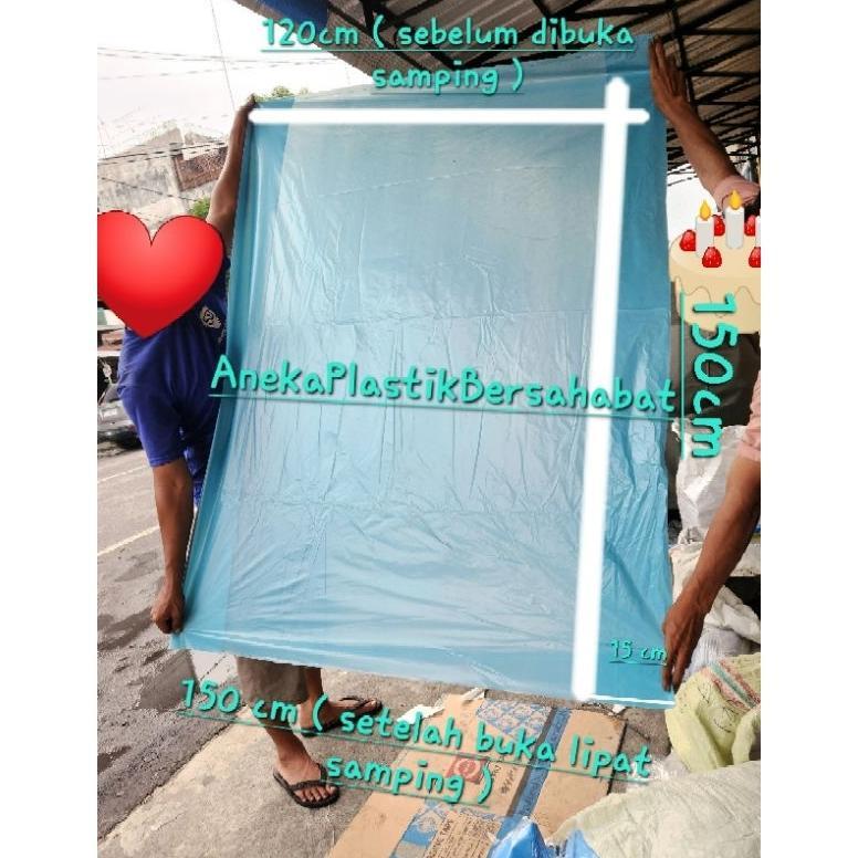 Promo Cod Plastik Fiber Bak Ikan Warna Biru 120/150 Cm X 150 Cm ( 04 ) , Plastik Dalaman Bak Fiber ,