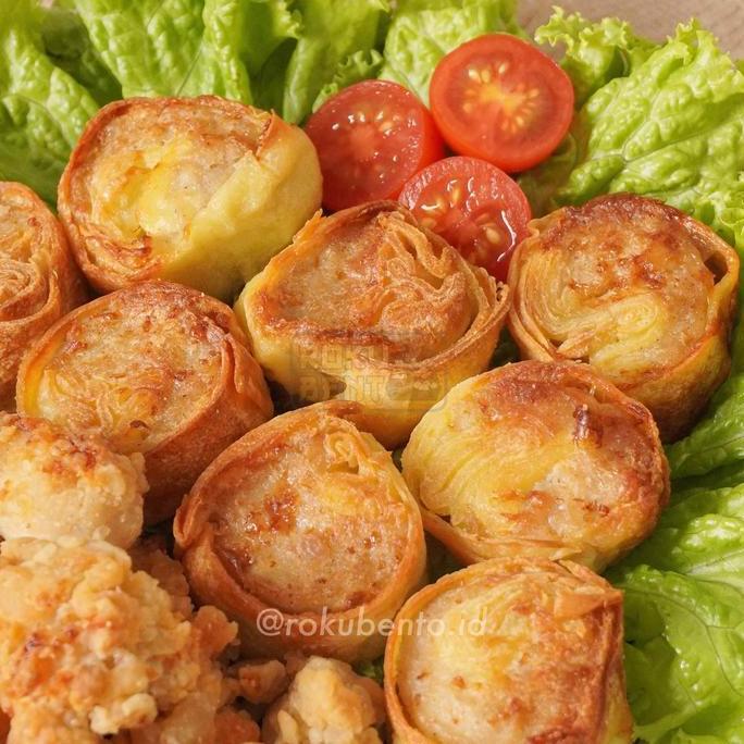 Shopharun23 - Egg Chicken Roll Roku Bento | Frozen Bento Eggroll Homemade