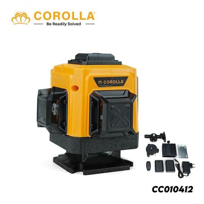 Corolla Laser Level 16 Lines Mesin Self Leveling Laser Sinar Hijau Dengan Remot Laser Siku Waterpass