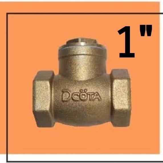 BEBAS ONGKIR - Check valve 1 inch Kuningan Swing check valve 1" kuningan