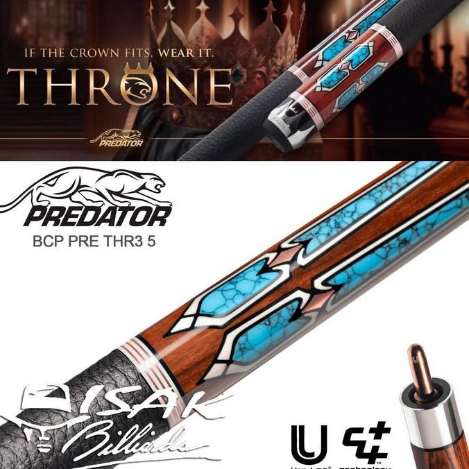 TERMURAH - Predator Cue Throne3 5 - Low Deflection Billiard Stick Biliar Stik Ori