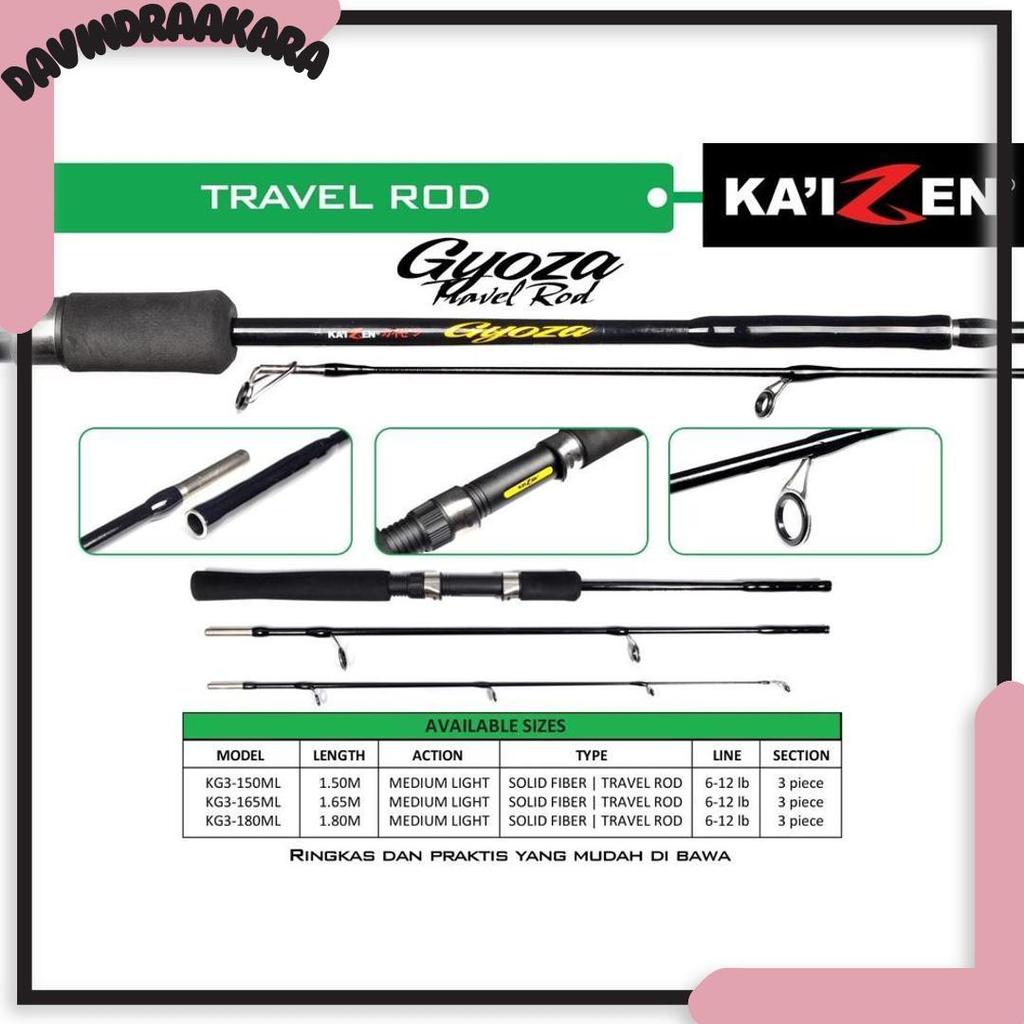 Teratas Rod Spinning Kaizen Gyoza Travel Rod