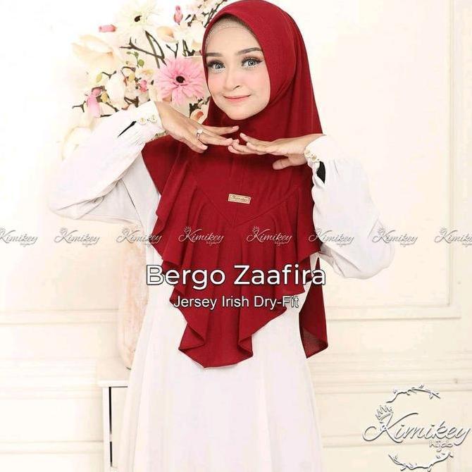 Promo Jilbab Instan Rempel Bergo Zaafira Ori Kimikey Hijab Cod