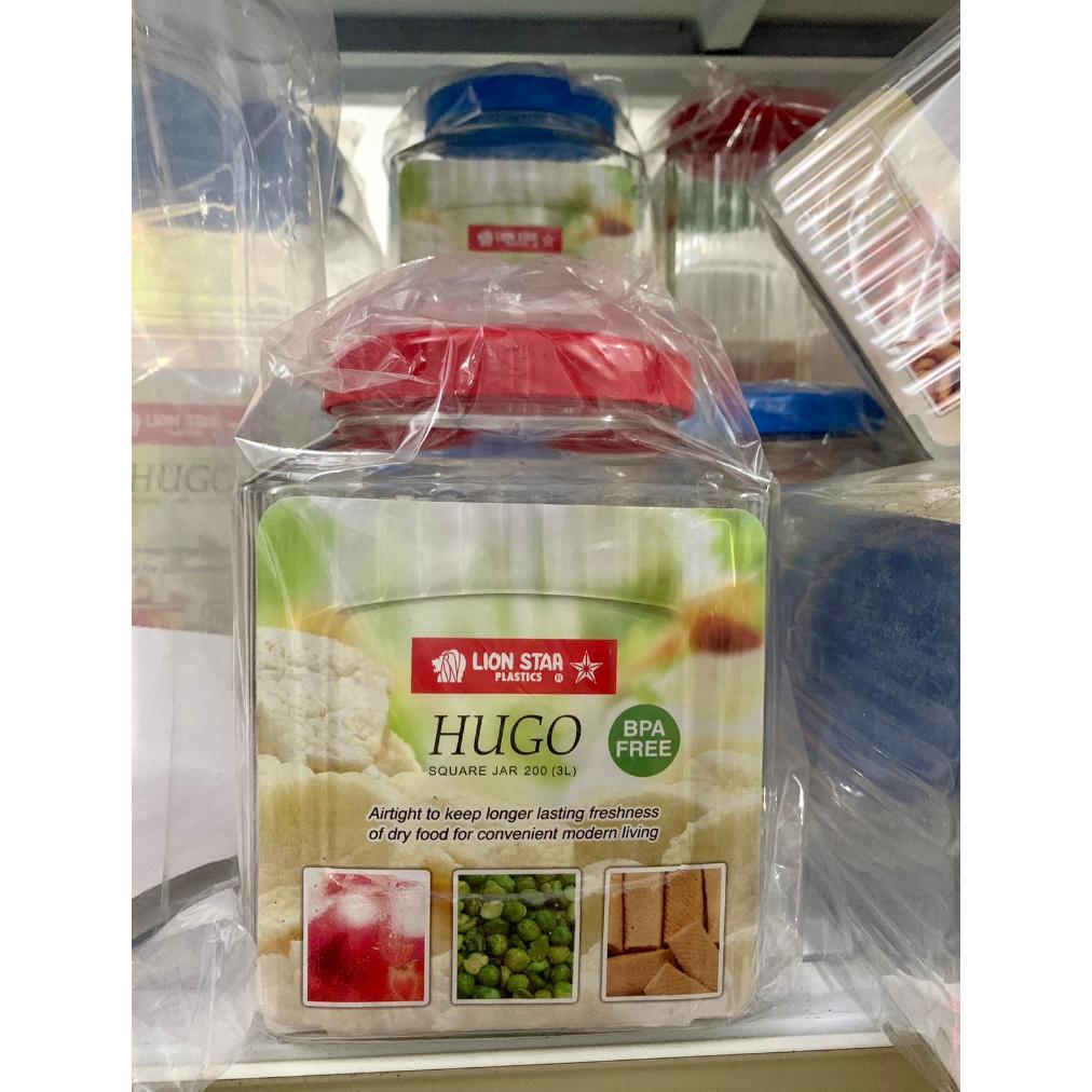 Toples Plastik Hugo 3 Liter 4 liter Lionstar Toples Krupuk Toples snack toples kue