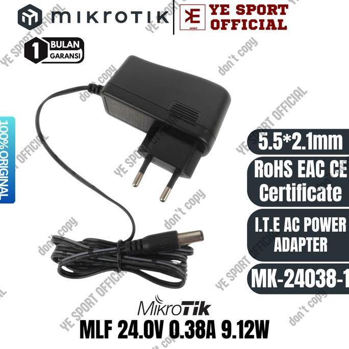 Mikrotik Power Adaptor 24V 0.38A Original A0076 Terlaris