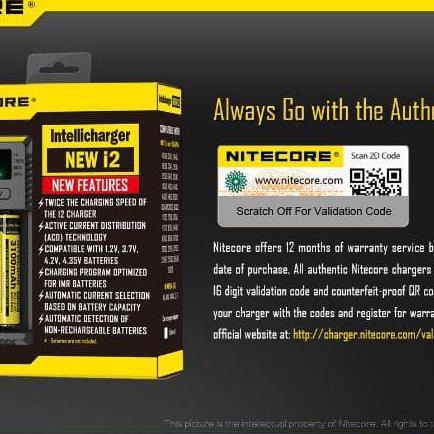 Charger Nitecore I2 Original