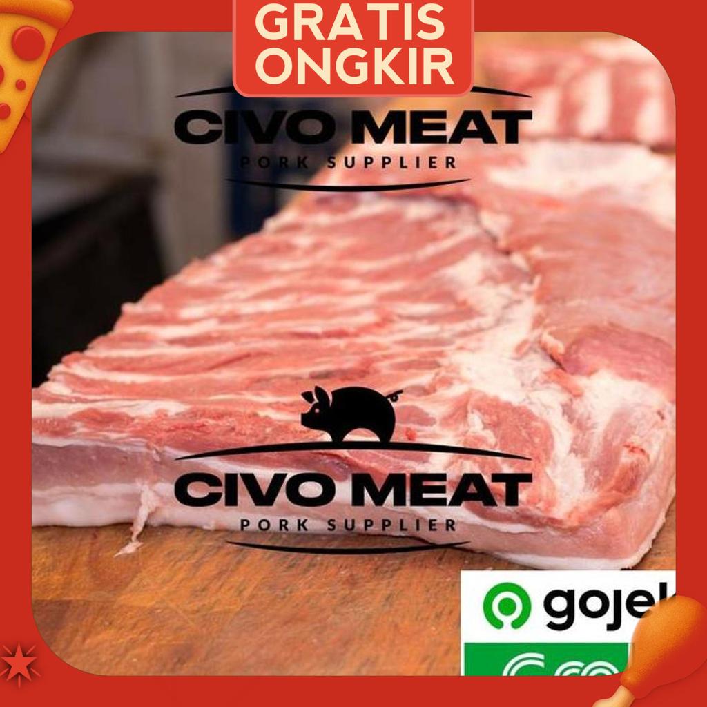 Daging Babi Samcan / Pork Belly 1Kg