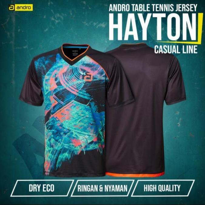 Kaos Shirt Tenis Meja Pingpong Andro Hayton Terlaris