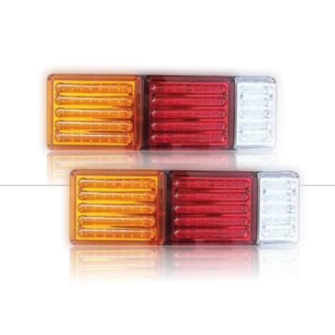 Lampu Stop Lamp Lampu Variasi Stoplamp Rem Belakang Sein Running Truk Model 8D Running 41 Cm 12/24 V