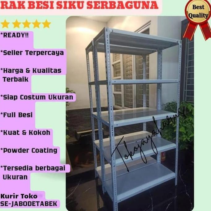 Rak Besi Siku serbaguna / rak besi tebal / rak besi siku lubang