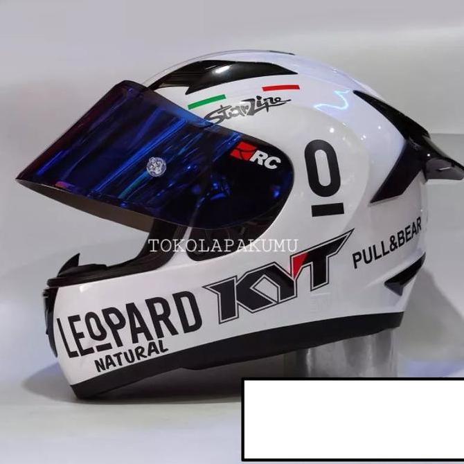 KYT HELM R10 SOLID WHITE FULL PAKET GANTENG ORIGINAL KYT Terlaris