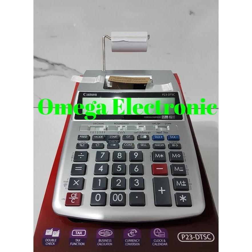 Canon Printing Calculator P23Dtsc Kalkulator Kasir Printer Struk