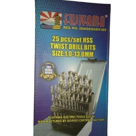 Promo Mata Bor Besi Set 1 - 13 Mm / 25 Pcs Hss Lumos Nachi Toho