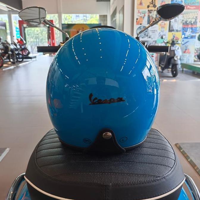 helm vespa blue audace biru original limited Terlaris