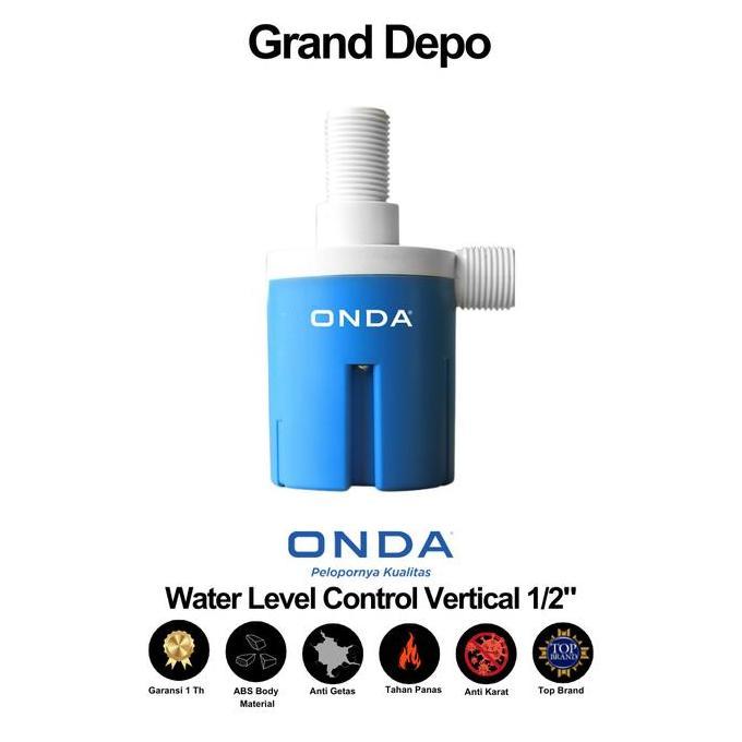 Pelampung Otomatis Vertikal 1/2" Onda / Stop Kran Otomatis Onda