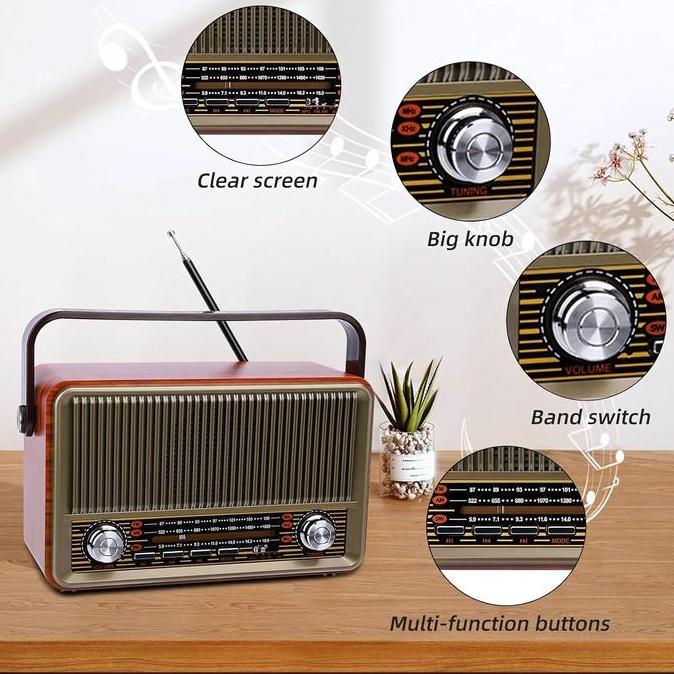 TERLARIS~Radio Internasional Fleco F-510T FM/AM/SW Portable Radio Bisa digunakan Untuk Speaker Bluet