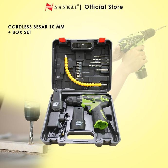 Murah Bor Tangan + Charger Nankai