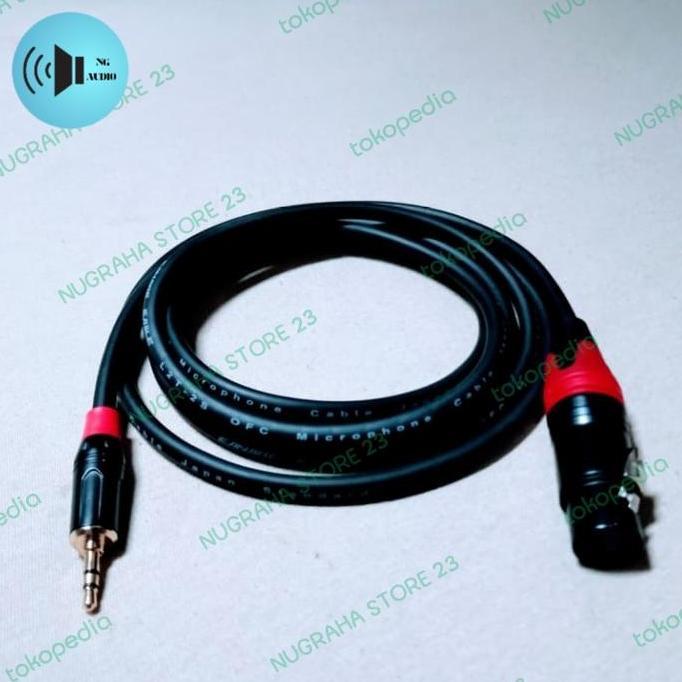 KABEL JACK AUDIO JACK XLR  TO JACK AUX 3.5MM