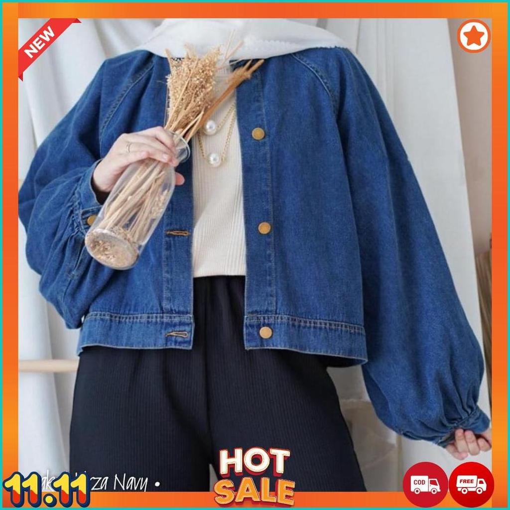 VIRZA JAKET BALON DENIM WANITA [G1]