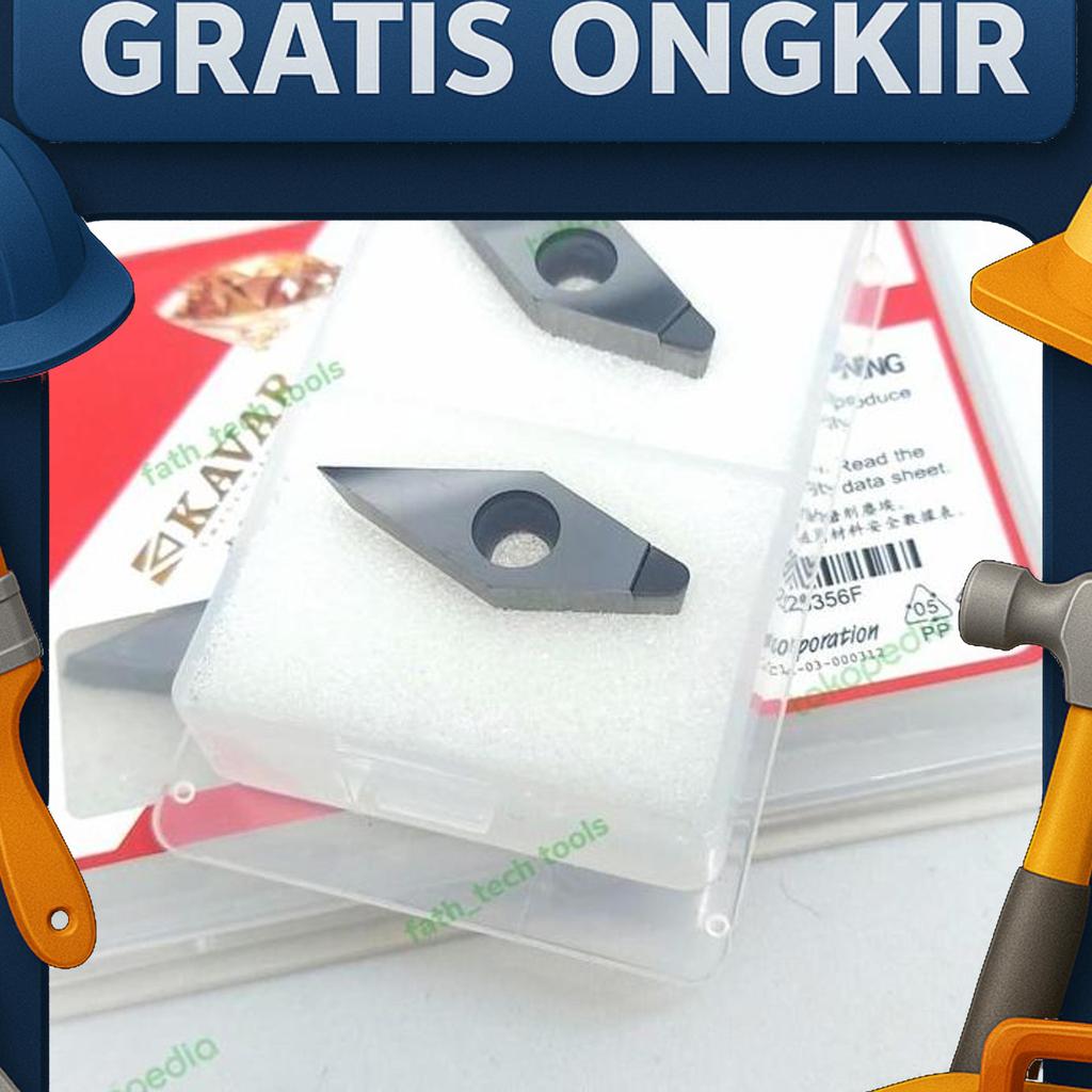 Kavar Insert Diamond Pcd Vcmt160412 / Vcgw160412 For Almunium Kinclong