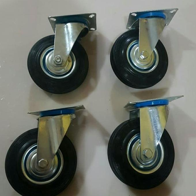 Roda Troli Karet 5 Inch Roda Gerobak Karet 5 Inch  Sale