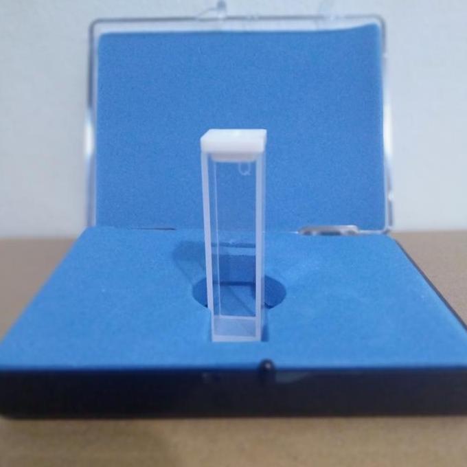 Kuvet Fluoresen 10mm. Cuvette Quartz Fluoresence 4 Sisi Bening