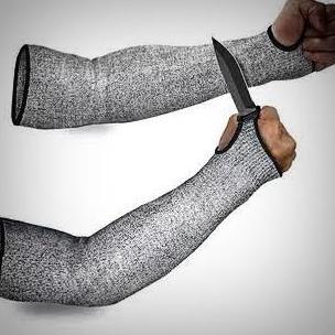 Manset sarung tangan lengan anti gores anti pisau kebal bacok begal