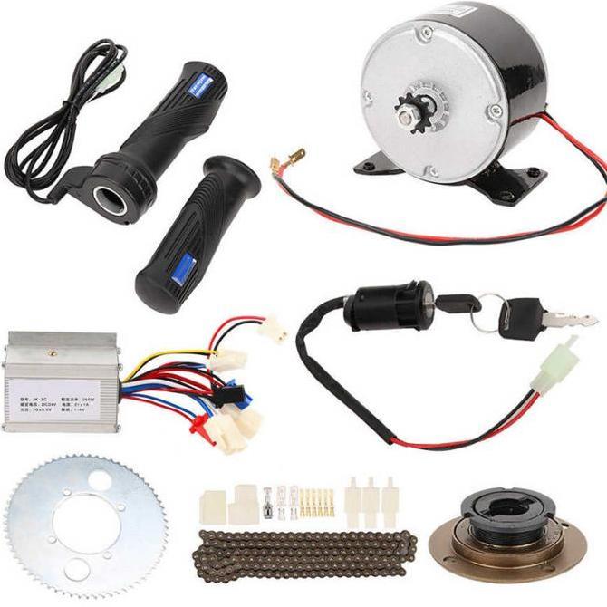 MY1016Z 24V 36V 250W Ebike Electric Bike Conversion Sepeda Listrik Kit Kit Motor Controller Sepeda L