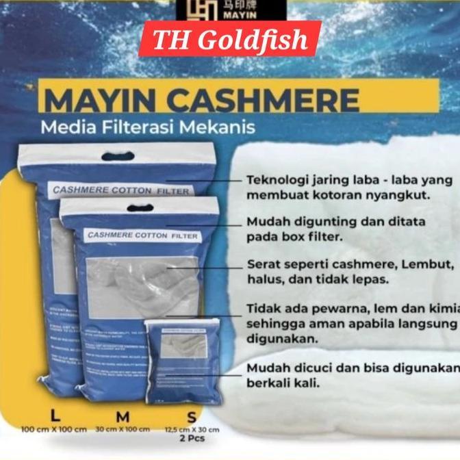 Mayin Cashmere Cotton Filter Kapas Mayin Aquarium Ikan