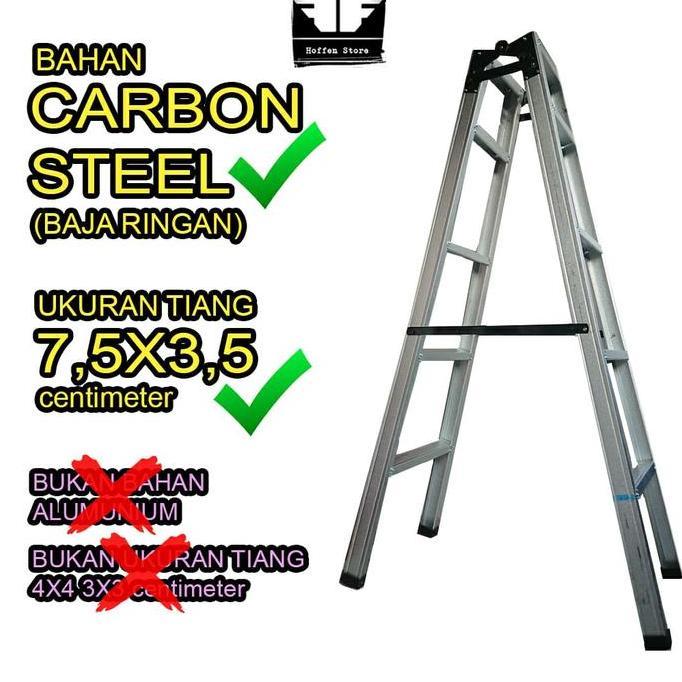 Tangga Lipat Ukuran 1 M / 1,5 M / 1,75 M / 2 M / 2,5 M Bahan Baja