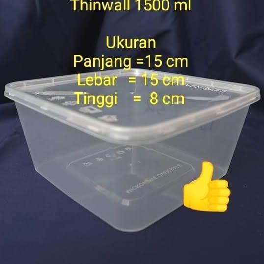 Thinwall 1500 Ml, Box Container, Box Plastik