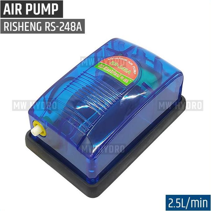RISHENG RS-248A, Air Pump / Aerator / Pompa Udara 1 Lubang