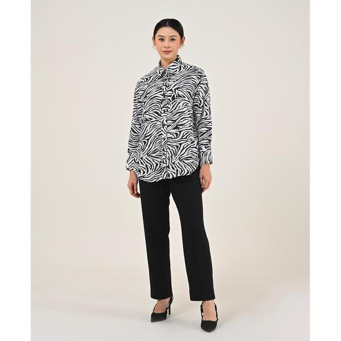Geulis.id CORLYN SHIRT / PRINTED SHIRT / KEMEJA PRINTED WANITA (2 warna)