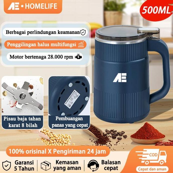 wicokro34 - ae blender chopper bumbu & kopi elektrik 5ml mini copper set
