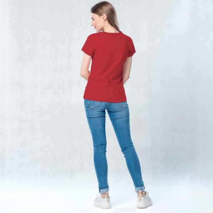 C2 Levina Red T-Shirt Wanita