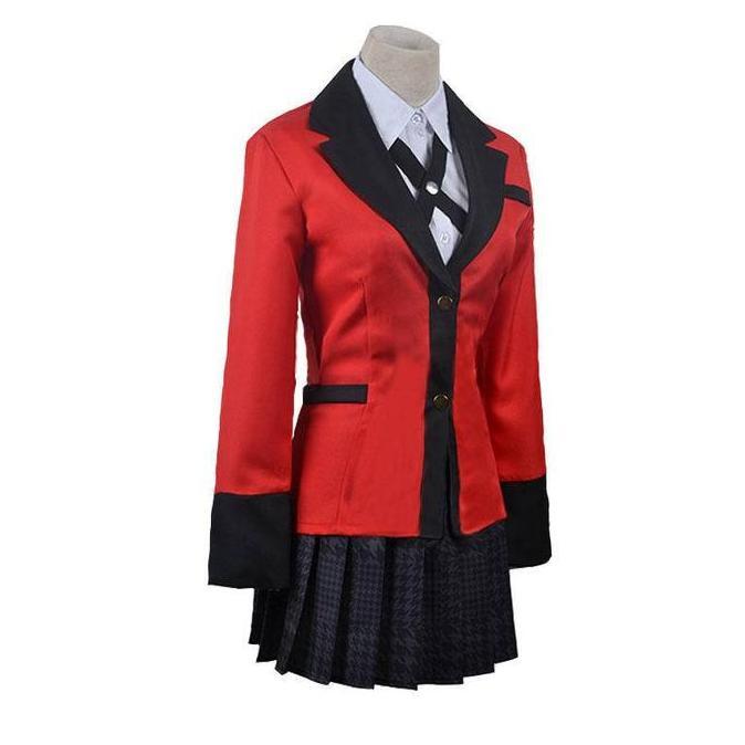 Ready Stock Kakegurui Cosplay Yumeko Jabami Amine Costume Kostum