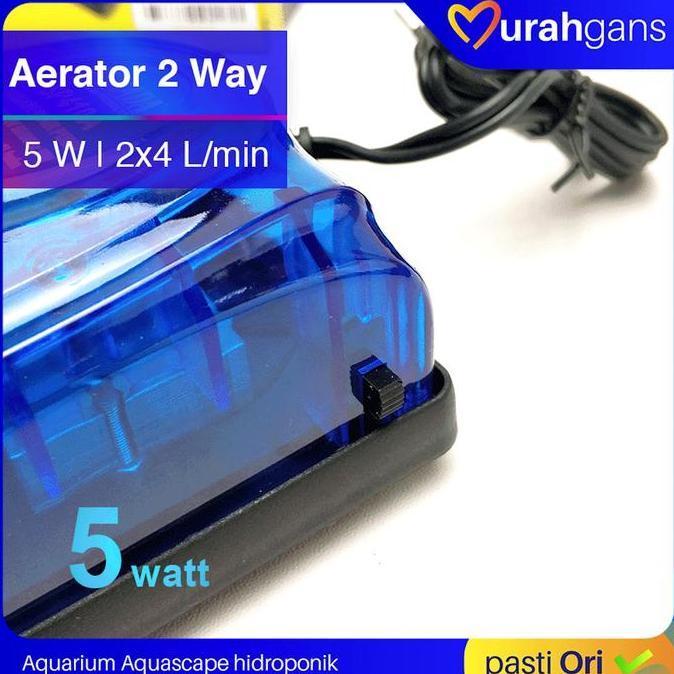 Aerator 2 Lubang Aquarium Armada SP 410 Original Promo
