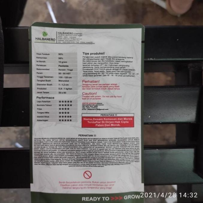 Benih cabai rawit LESTARI isi 10 gram dari HALBANERO