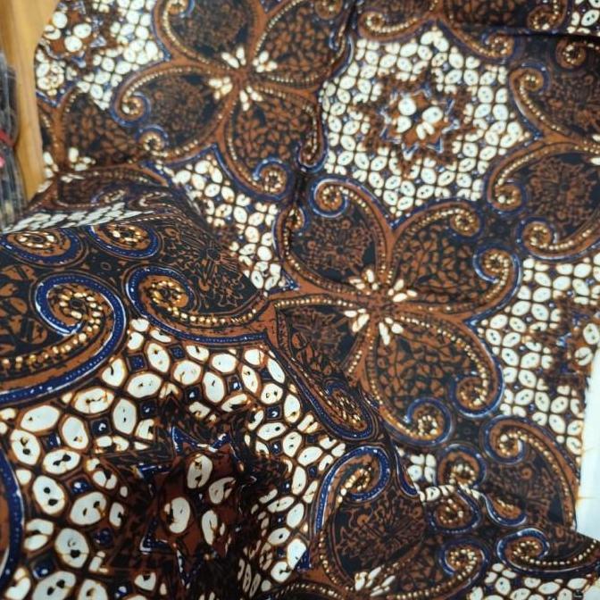 Kain batik tulis kombinasi motif ukel kawung khas Batik jogja asli