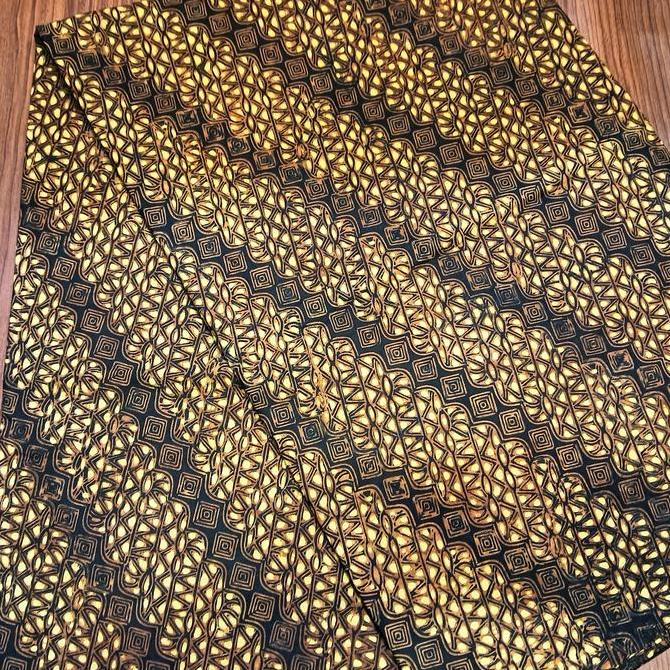 kain batik samping tulis parang kusumo soga solo warna tanahan alam